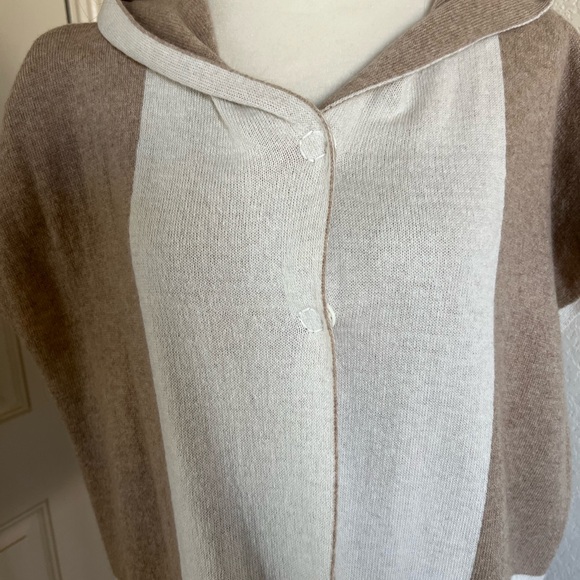 LIKE NEW Note di Anita one size fits all white/beige/tan button up cover. - Picture 3 of 7